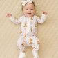 Bamboo Zip Romper | Honey Bear