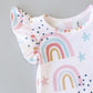 Over the Rainbow S/S Flutter Bodysuit