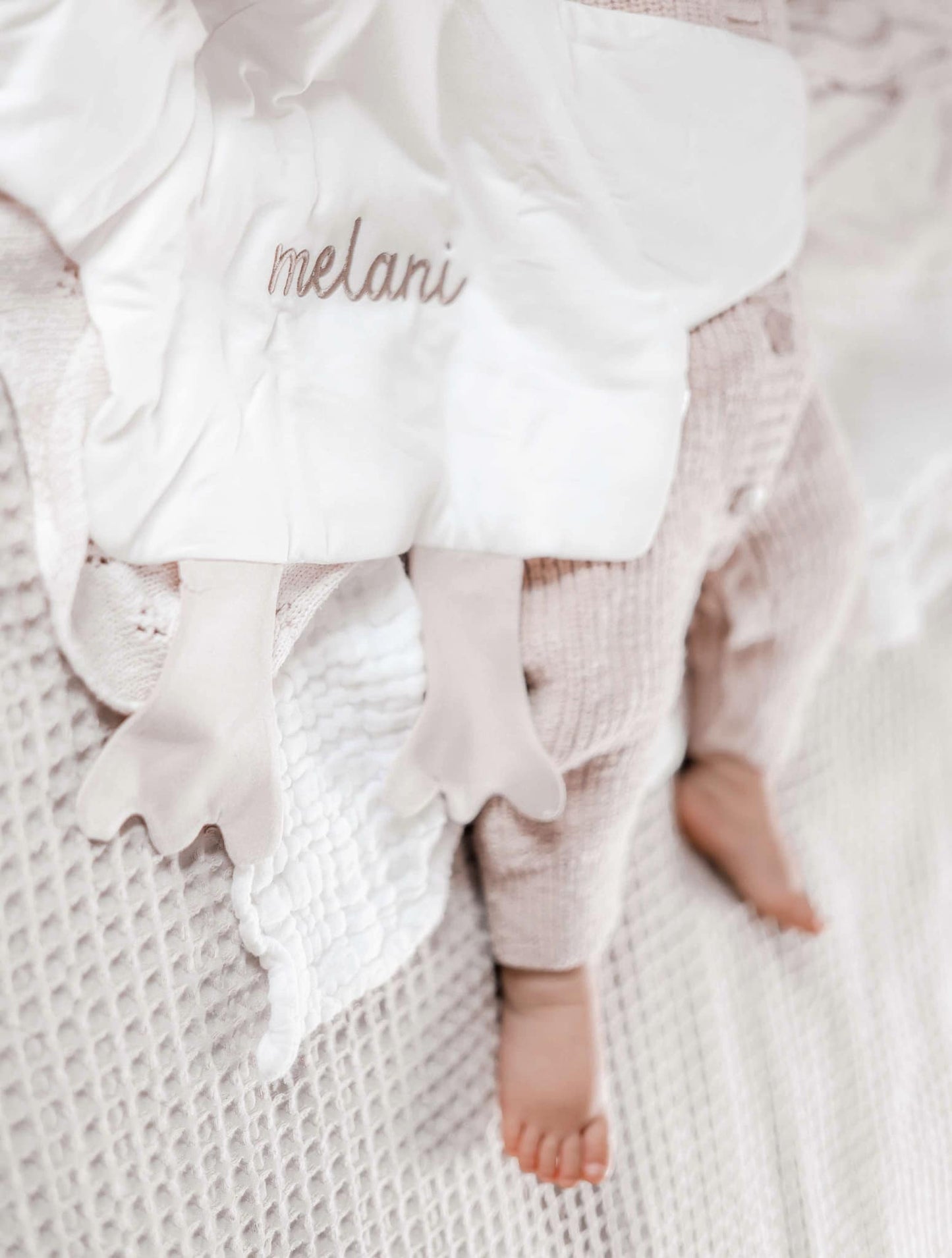 Benutzerdefinierte bestickte Bambus Ente Lovey - XL Plüsch