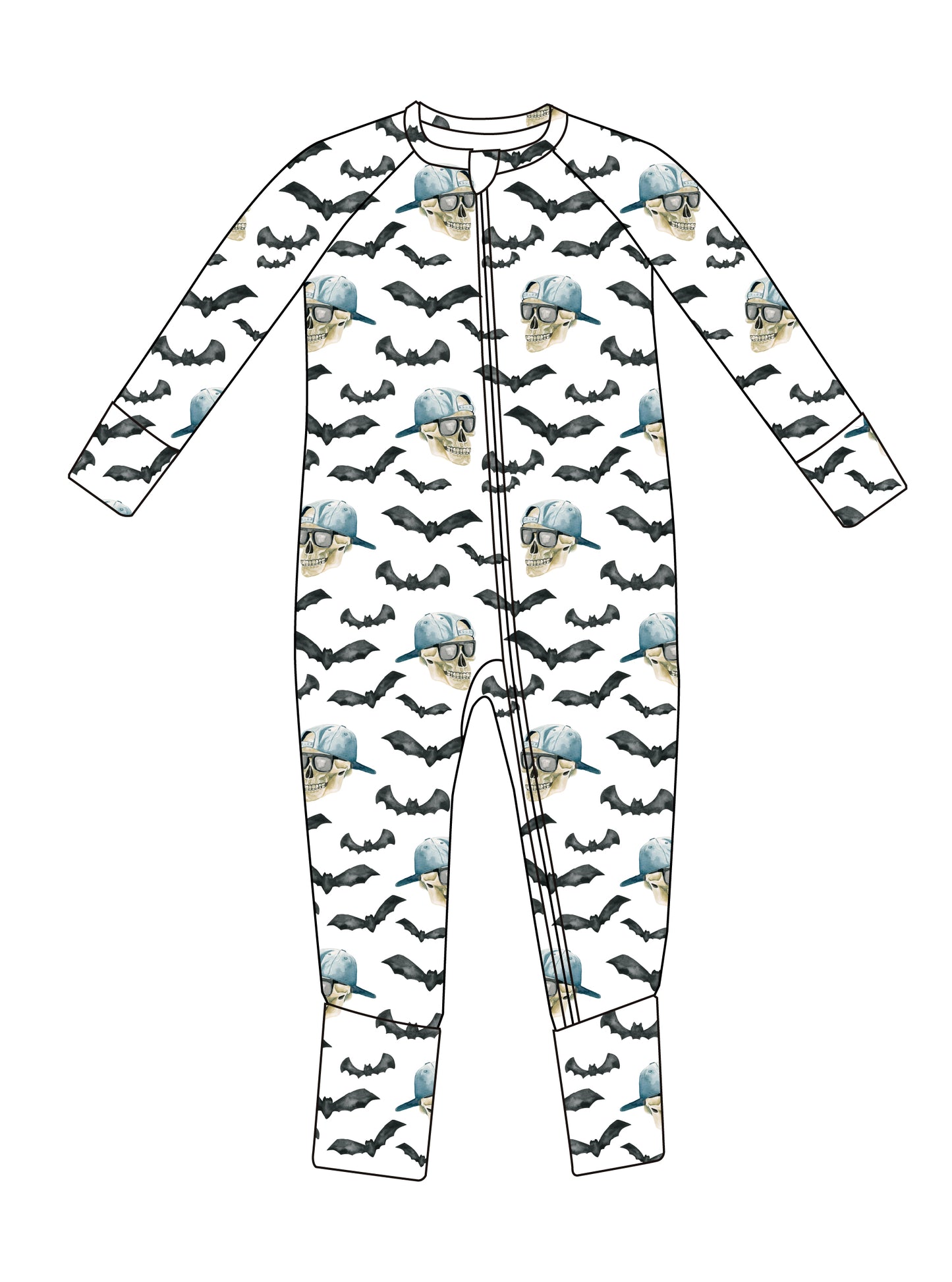 Spooky Bro Bamboo Zippy Pajamas