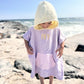 Colorblock Terry Beach Towel Poncho with Optional Custom Embroidery - more colors
