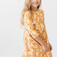 Dandelions in Fall 3/4 Sleeve Pocket Twirl Dress