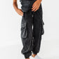 Vintage Black Cargo Joggers