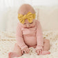 Mustard Ribbed Bow Headband