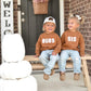 Sis Chenille Child Waffle Sleeve Crewneck - Faded Autumn