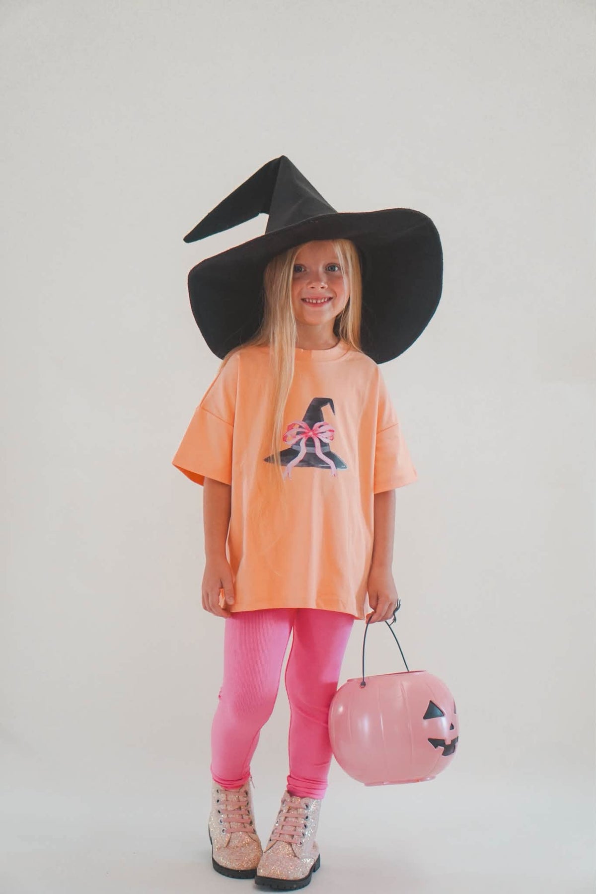 Bow Witch Hat Oversized Tee or T-Shirt Romper