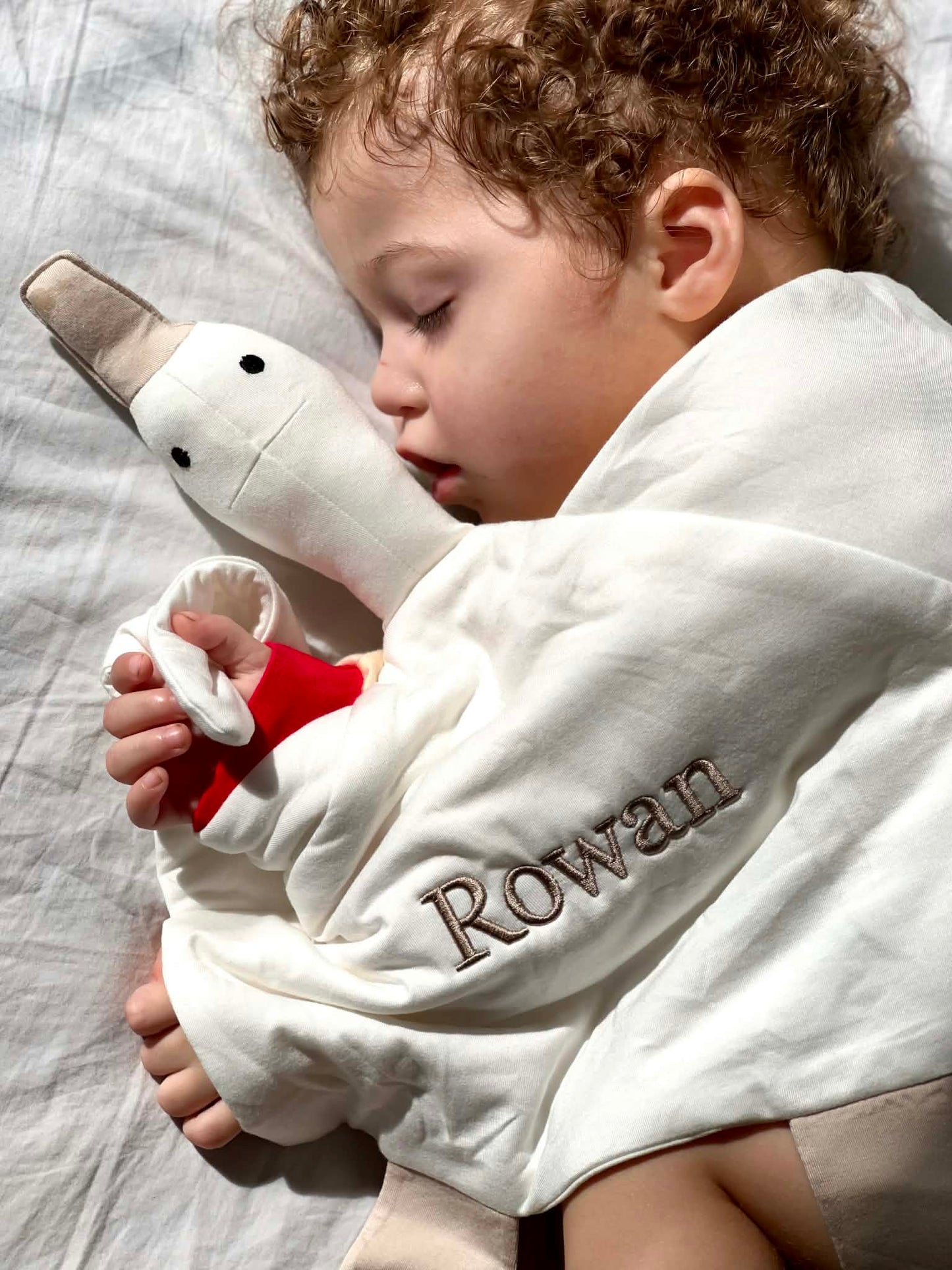 Benutzerdefinierte bestickte Bambus Ente Lovey - XL Plüsch