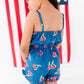 Very Cherry (NAVY) | Ruffle Romper