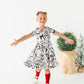 Cream Preppy Bow | Collard Twirl Dress