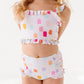Painted Dotty: Ruffle Bandeau TWO-PIECE