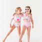 Smilies: 1/4th Zip Rashguard TWO-PIECE