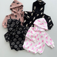Hooded Bubble Romper  | Mocha Bolts
