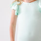 Pastel Green S/S Flutter Sleeve Leotard