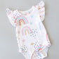 Over the Rainbow S/S Flutter Bodysuit