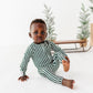 Green Stripes | ZIP ROMPER
