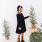Black Dottie | Velvet Bow Back Dress