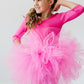 Hot Pink 3/4 Tutu Leotard