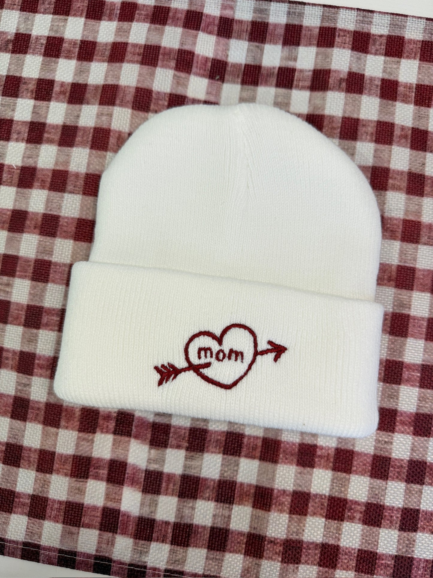 Custom Embroidered Valentine's Infant Beanie - More Colors