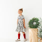 Cream Preppy Bow | Collard Twirl Dress