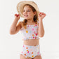 Painted Dotty: Ruffle Bandeau TWO-PIECE