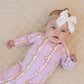 Bamboo Zip Romper | Gingham & Flowers