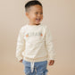 Custom Embroidered Organic Cotton Crewneck Sweatshirt - Pumpkin Letters