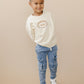Custom Embroidered Crewneck or Sweatshirt Romper - Football