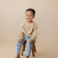 Sweatshirt mit Rundhalsausschnitt und individueller Stickerei