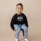 Custom Embroidered Black Halloween Sweatshirt, Tee or Bubble Romper - Ghosts