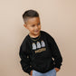 Custom Embroidered Black Halloween Sweatshirt, Tee or Bubble Romper - Ghosts