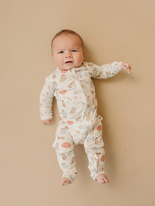 Beach Pawty Bamboo Zippy Romper