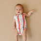 Stars & Stripes Henley Bamboo Romper
