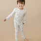 Blushing Bows – 2-teiliges Pyjama-Set aus geripptem Bambus