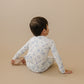 Blushing Bows – 2-teiliges Pyjama-Set aus geripptem Bambus