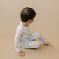 Blushing Bows – 2-teiliges Pyjama-Set aus geripptem Bambus