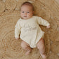 Custom Embroidered Sweatshirt Romper