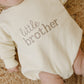 Custom Embroidered Sibling Crewneck Sweatshirt or Romper - Big or Little Brother or Sister