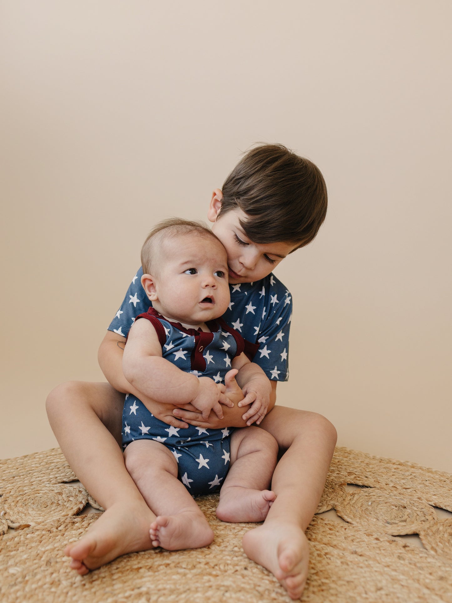 Navy Stars 4th of July Bamboo Pocket Tee