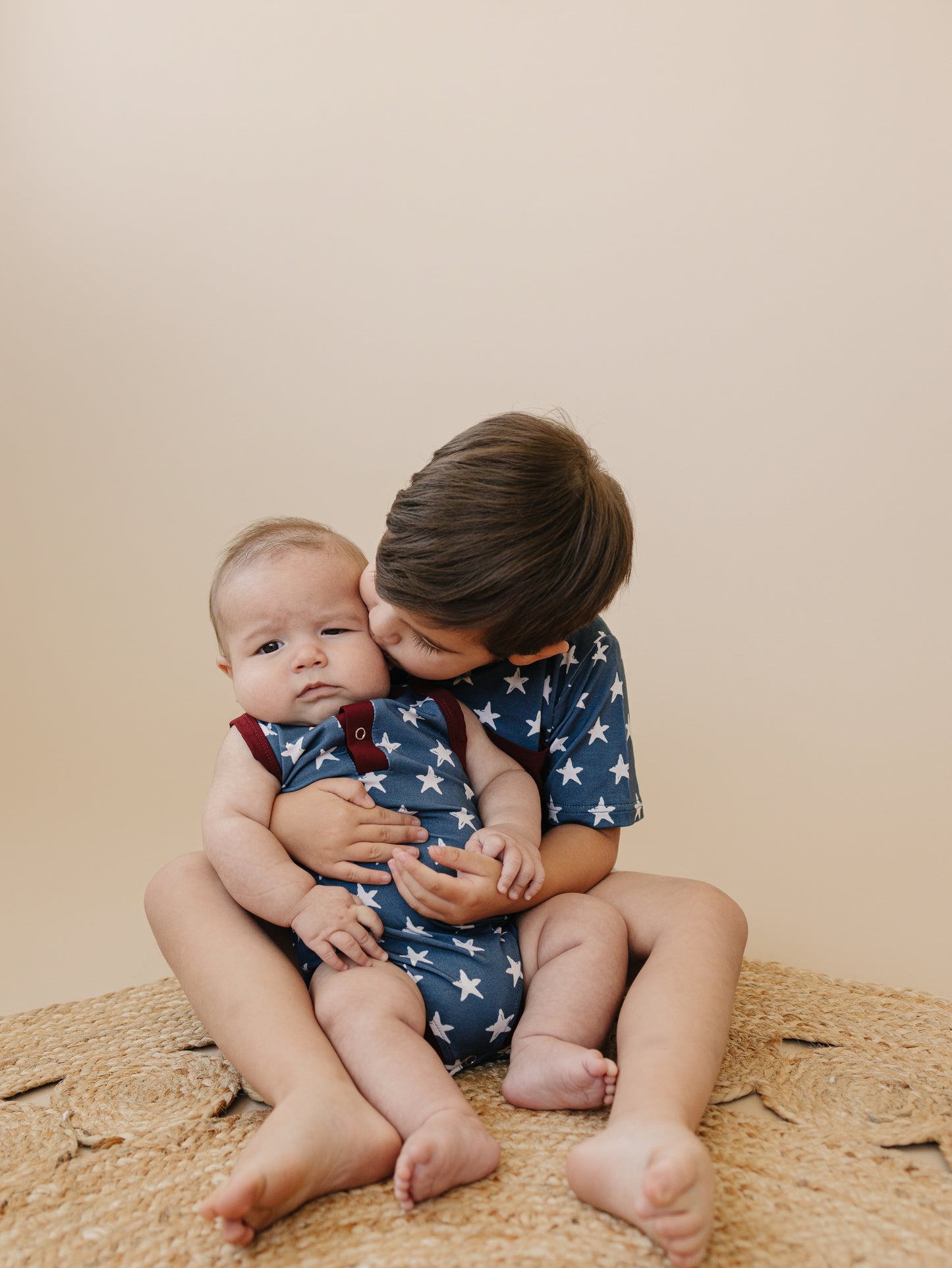 Navy Stars 4th of July Bamboo Pocket Tee