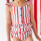 Spangled Stripes | Star Button TWO-PIECE