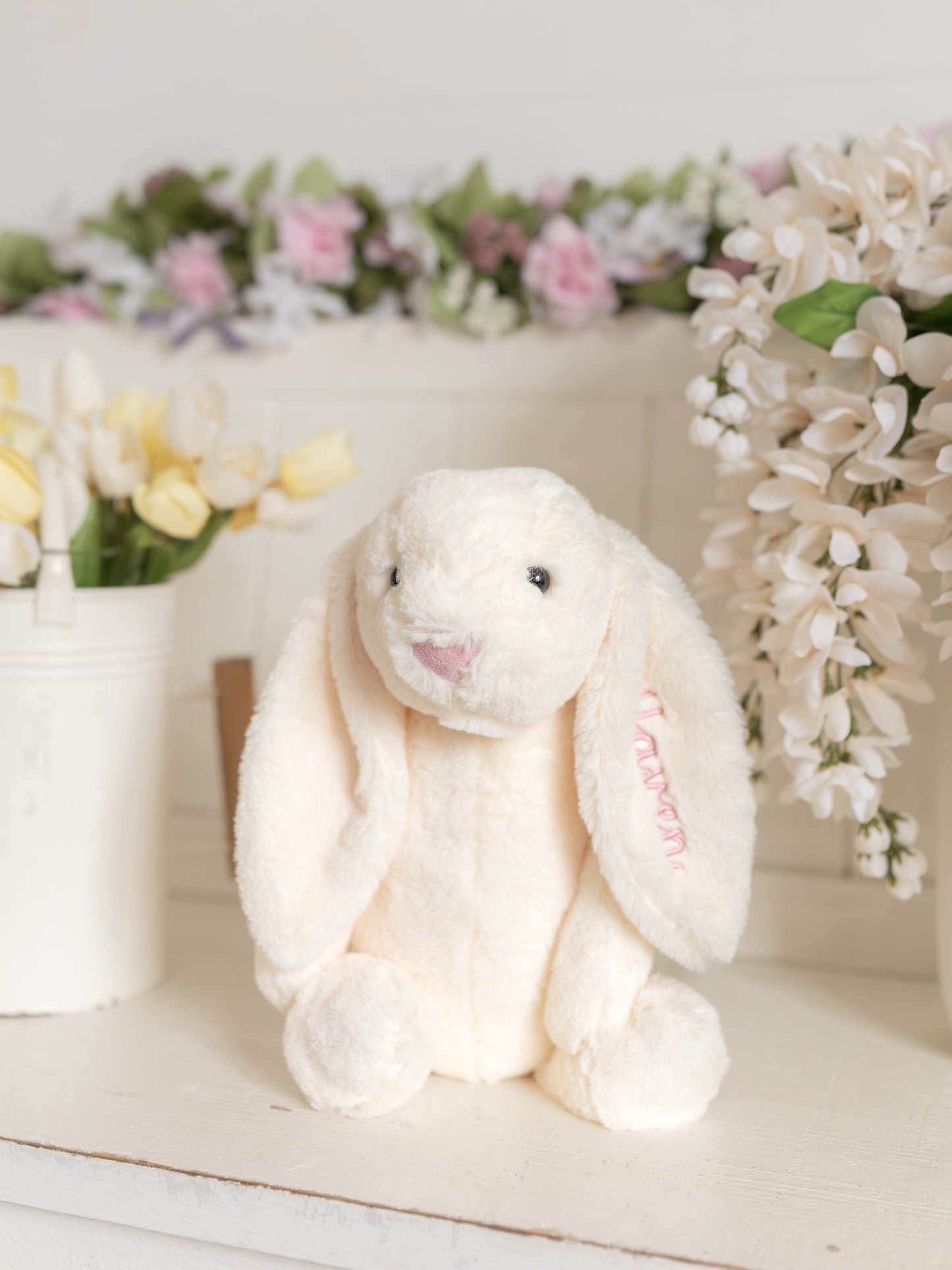 Custom Embroidered Plush Easter Bunny - more colors