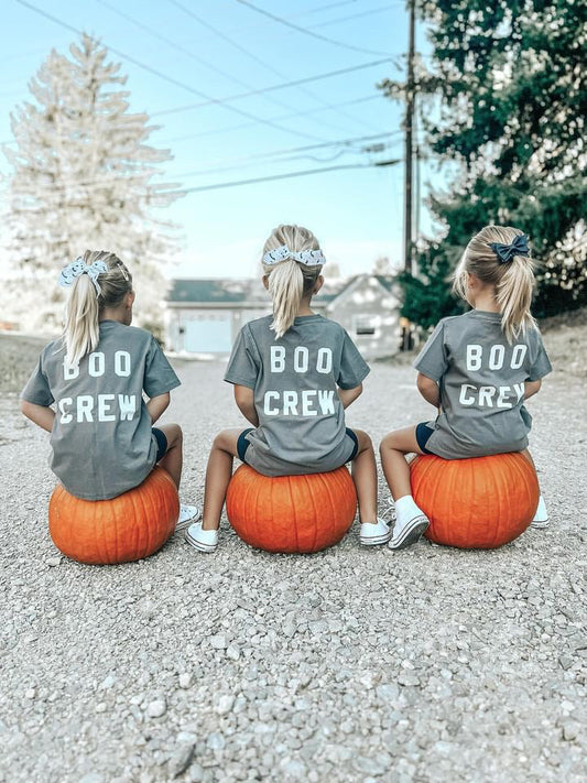 Boo Crew Child Tee - Faded Gray