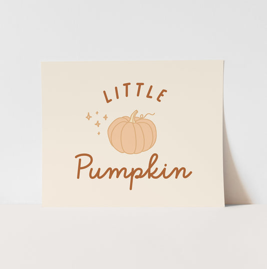 {Neutral} Little Pumpkin Art Print