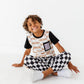 Chunky Tan Check Boys Affirmation Pocket Tee