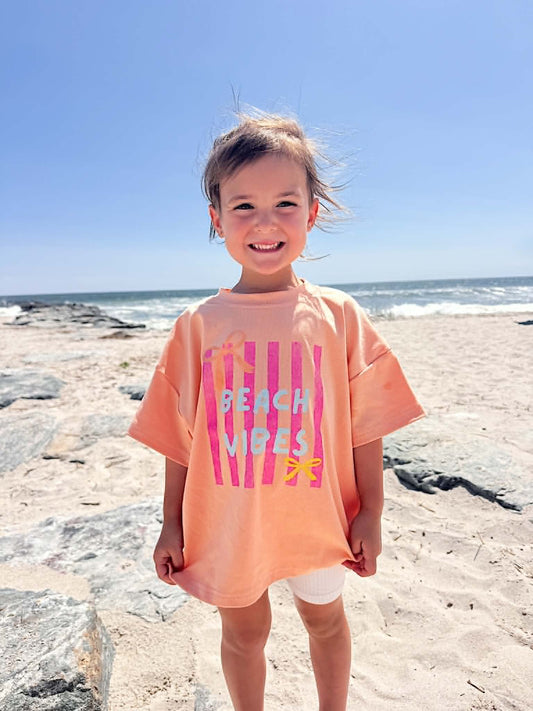 Beach Vibes Tee or Bubble Romper