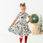 Cream Preppy Bow | Collard Twirl Dress