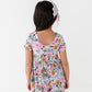Vintage Sketchy Floral Romper