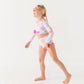 Smilies: 1/4th Zip Rashguard TWO-PIECE