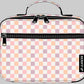 Pink Checkered Lunch Box