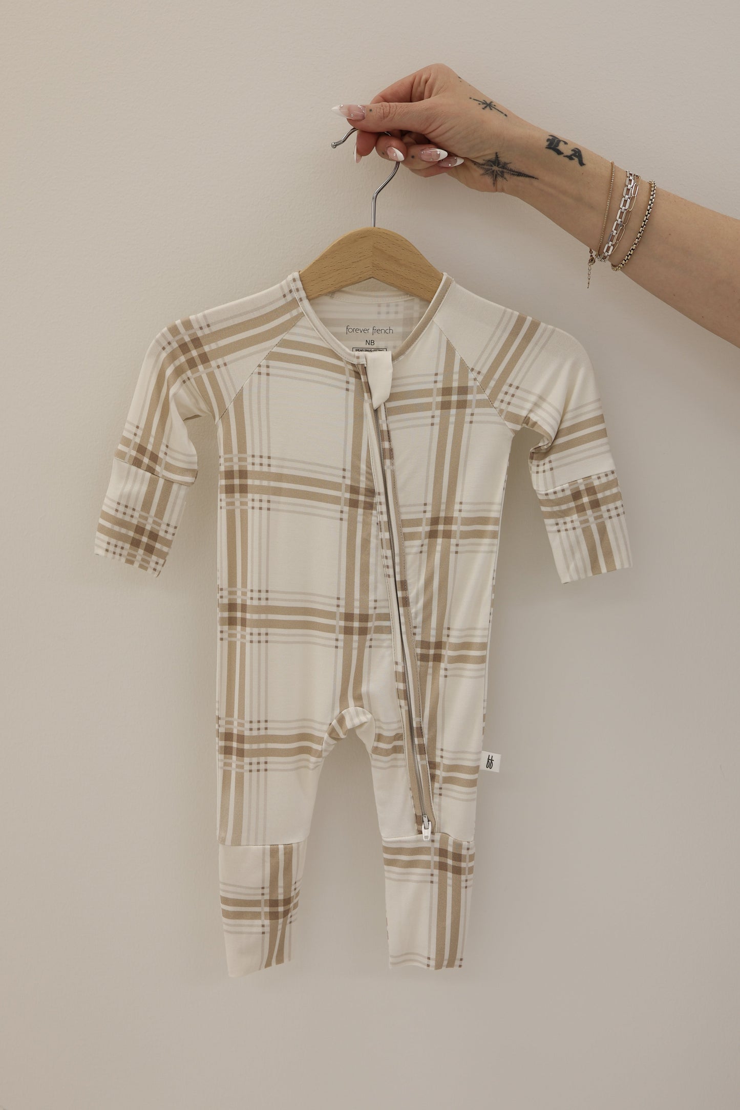 Bamboo Zip Pajamas | Ellis Plaid